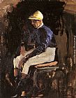John Lavery A Portrait of Joe Childs, the Rothschild's Jockey painting